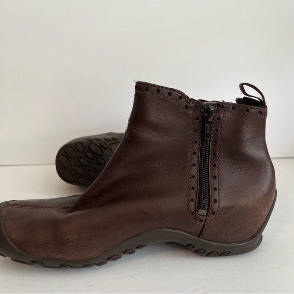 Merrell Plaza Mid Deep Mahogany Waterproof Brown Boots Size 8 - Picture 12 of 12